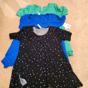 Bundle of 3 THREE lularoe perfect t
